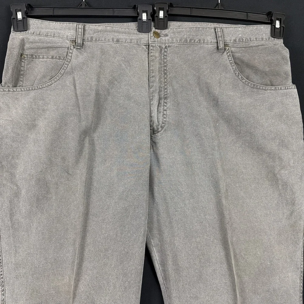 LL Bean Tropic Weight Pant Men 46x32 Heritage Cotton Straight Sunwashed Gray NEW